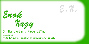 enok nagy business card